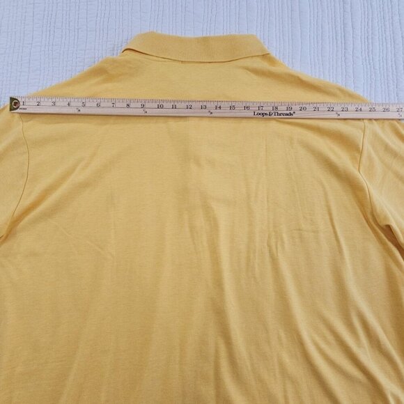 Polo Ralph Lauren 100% Cotton Polo Shirt Men's 4XLT Yellow NEW Flesh Pony NWT - Picture 15 of 16